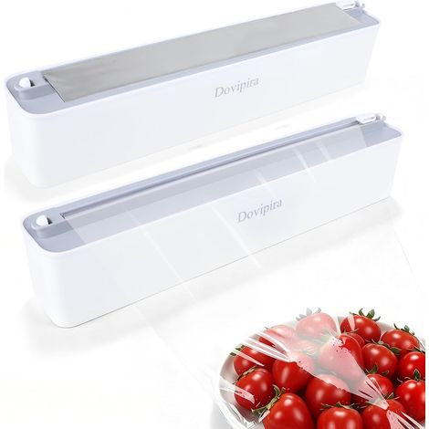 2 Pièces Distributeur Dérouleur Papier Aluminium Film Alimentaire (1/5)