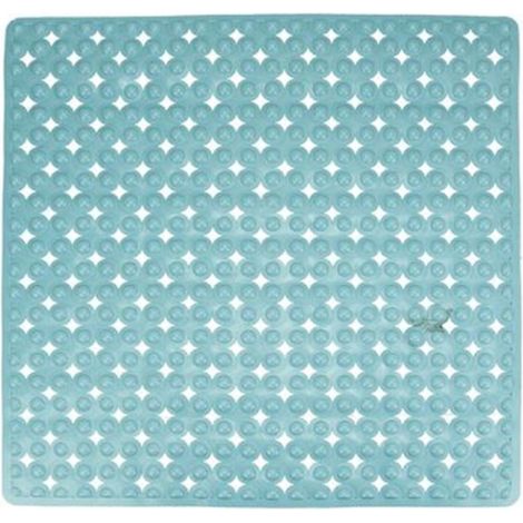 Tapis De Bain Antidérapant Douche 52 X 52 Cm Bleu Clair 79760 (1/2)