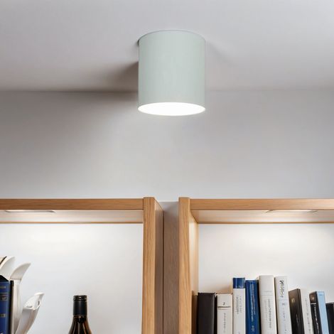 Spot Lampe Weiß Ø 12,7 cm GU10 Metall Modern Deckenleuchte Deckenlampe