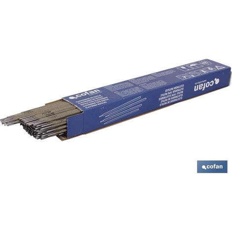 Électrodes rutiles E-6013 Ø2,5 mm 145 unités.