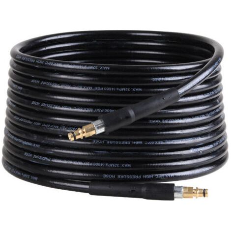15 m Tuyau pour Kärcher nettoyeur haute pression, flexible pour Kärcher nettoyeur haute pression, Tuyau à haute pression pour Kärcher K2 K3 K4 K5 K6 K7 Connecteur rapide (1/4)