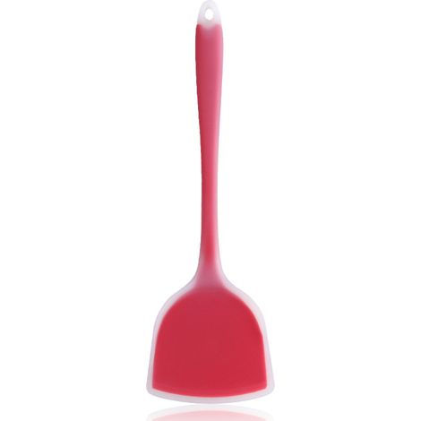Spatule en silicone translucide, ustensile de cuisine antiadhésif, résistant aux hautes températures (1/5)