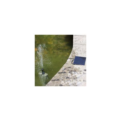 Bomba solar, fuente solar, bomba de agua con energía solar, kit de bomba de agua con panel solar, bomba sumergible para riego exterior, bomba para estanque o bebedero de pájaros - Crezuo