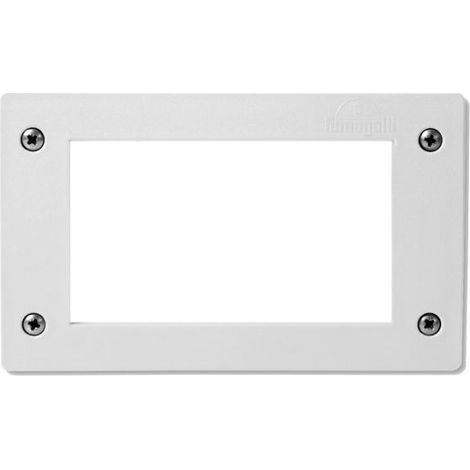 Fumagalli Leti 200 Bianco Opale Lampada Faretto Segnapasso CCTV a Muro Incasso IP66 Rettangolare