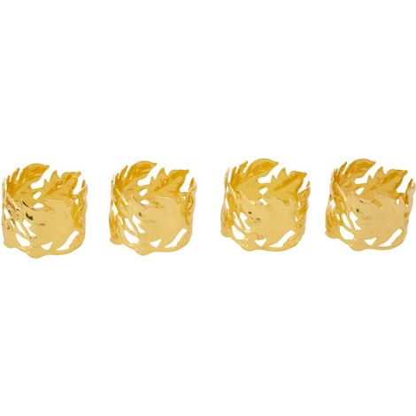Fogliame rotondo dorato x4 - Feeric lights & christmas (1/5)