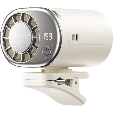 Universeller USB-Clip-Ventilator, tragbar und wiederaufladbar, hohe Geschwindigkeit, für Regenschirm, Gürtel oder Hals – ideal für Outdoor-Aktivitäten, Sport und Reisen