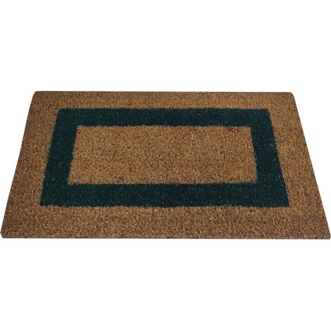 Zerbino 100% Fibra Cocco Fondo Antiscivolo Mantovana Verde 45X80CM (1/5)