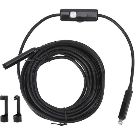 Inspektionskamera 5 m (16,4 ft) IP67 wasserdicht 2x 2MP USB Typ C Endoskopkamera mit 8 LEDs für iOS
