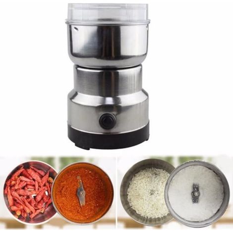 Moulin À Café Multifonctionnel - Ue Plug - 150W - Acier Inoxydable - Gris (1/4)