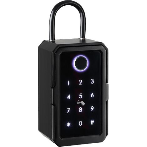 Boîte à clés connectée SAF-150.app avec lecteur d’empreinte et transpondeurs (1/4)