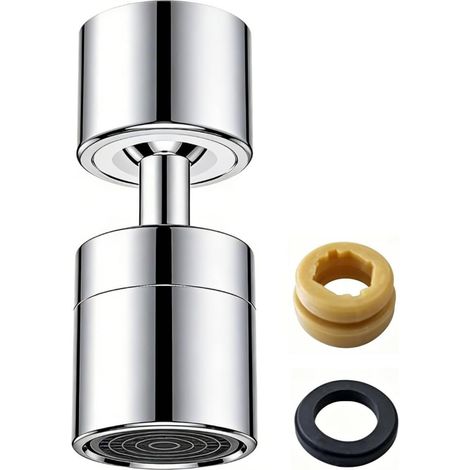 Faucet Aerator, Water Saver for Faucets, 360° Swivel Extension, Splash Guard, for Bathroom and Kitchen (1/5)