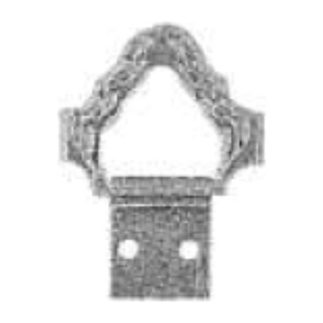 ORECA - 6 ATTACCAGLIE SNODATE TIPO BAROCCO - 2-26,5X10MM IN FERRO OTTONATO - CON VITI