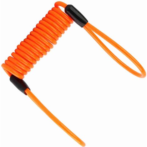 Cordon antivol à ressort orange pour frein à disque de moto 3,5 mm (avec description) (1/5)