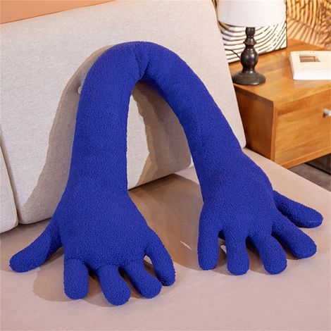 Oreiller En Forme De Main - Rembourrage Doux En Fleece - Pour Dormir Ou Soutenir Les Jambes - 80 cm - 1 Pièce (1/2)