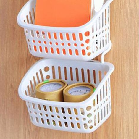 panier à linge suspendu Caddie de douche suspendu, trous de drainage en plastique robuste, gain de meuble casier (1/5)