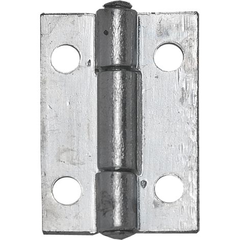 CERNIERA STRETTA PERNO FISSO IN ACCIAIO ZINCATO mm. 80x42 24.00 pz