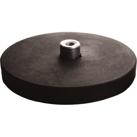 Jeu de 2 aimants plats avec manchon taraudé, Néodyme,⌀: 66 mm 2 pièces