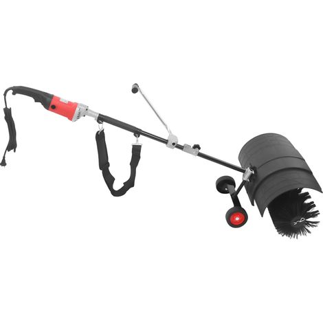 Balai électrique 2-en-1 avec fonction souffleur, 1600 W, balai électrique avec fonction souffleur, balai pour pelouse avec roulettes (1/5)