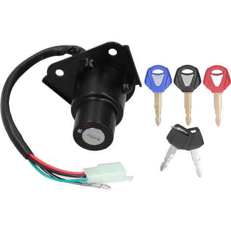 Contacteur d'allumage moto avec clés compatible Yamaha XV125 4RF XV250 250 2UJ 3DM (1/5)