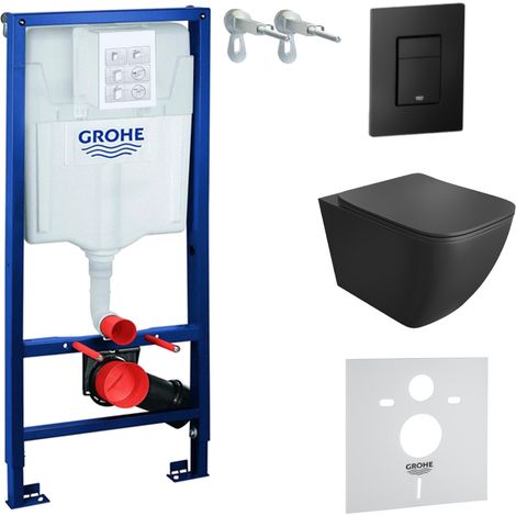 GROHE WC Set mit Vorwandelement, Wand-WC und Spülknopf (1/5)