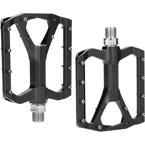 ZTTO JT03 Pédale Vélo Montagne Alliage Aluminium Anti-Dérapant Accessoire Cyclisme (Noir) (1/5)
