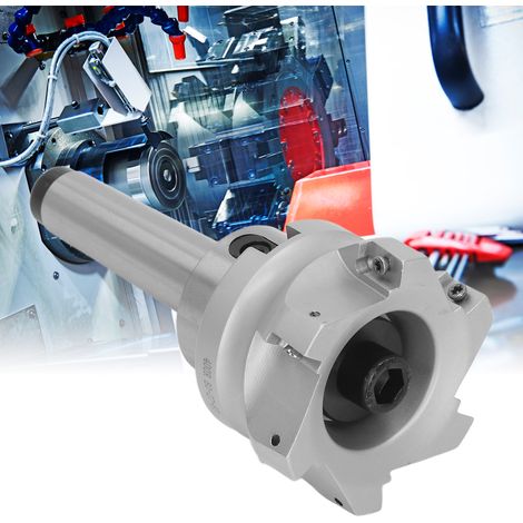 Porte-fraise MT3-FMB27 avec tête de coupe et jeu de plaquettes : porte-fraise MT3-FMB27 + tête de coupe BAP 400R-80-27-6T + plaquettes 1604APMT (1/5)