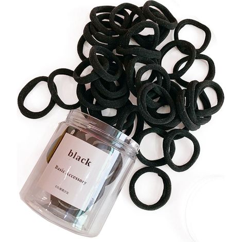 Elastique Cheveux Coton Sans Metal Pour Queue De Cheval Et Bandeau 50 Pieces (1/5)