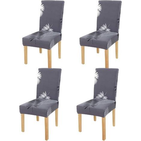4pcs Chair Covers Stretch Dining Chair Covers Universal Chair Slipcover for Home Restaurant Bar Hotel