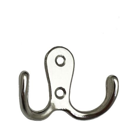 (Argent) Set mit 6 Retro-Haken, Retro-Kleiderhaken, Retro-Wandhaken, Metall-Türhaken für Badezimmer, Küche, Schlafzimmer, Eingangsbereich (1/5)