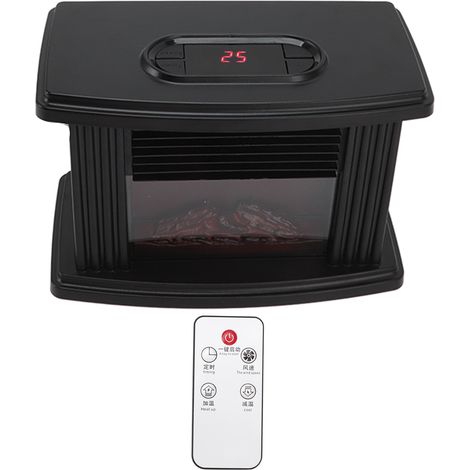 Petit chauffage d'appoint électrique silencieux et élégant, idéal pour les chambres et les bureaux (prise européenne 220 V). (1/5)