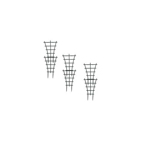 Lot de 6 treillis d’escalade en plastique robuste superposé, support pour plantes, fleurs et légumes – Idéal jardin, balcon, terrasse– (1/3)
