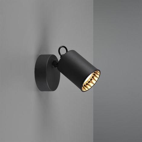 Faretto Spot Cilindrico GU10 Orientabile Pago Nero Trio Lighting (1/3)