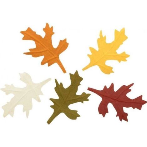 Feuilles en papier - ARTEMIO - Automne - Décoration - 10 pièces - 8x5 cm