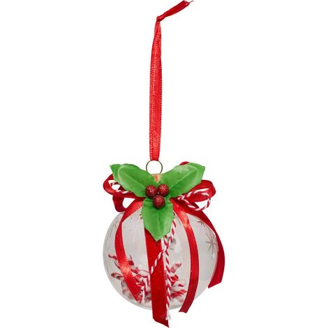 Palla interna di zucchero d'orzo d.8cm rosso - Feeric lights & christmas