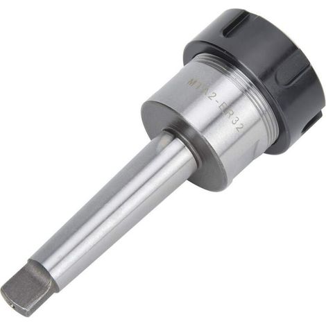 Lntyq Support de Mandrin à Pince à Cône Morse, MTA2 Morse Taper Collet Chuck Holder Pièces de Tour de Fraisage CNC en Acier au Carbone (MTA2-ER32)
