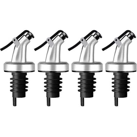 4-teiliges Ölverschluss-Set mit Staubkappe für Öl, Olivenöl und Essig (1/5)