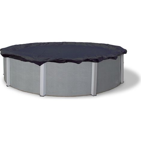 Copertura invernale per piscina rotonda fuori terra da 15 piedi, blu navy scuro (1/5)