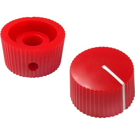 Perilla de potenciómetro roja HQ (1/2)
