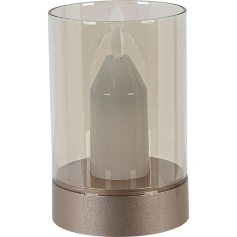 Mömax LED-Dekoleuchte Flammi Weiß/Chrom8Champagner max. 3 W (1/5)