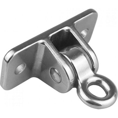 Support de suspension pivotant à 180° en acier inoxydable, compatible avec chaises suspendues, hamacs et autres objets suspendus. (1/5)