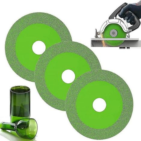 Glastrennscheibe, 3 Glastrennscheiben, multifunktionale Diamanttrennscheibe, Diamanttrennscheiben, Trennscheibe für Glas, Keramik, Fliesen usw.
