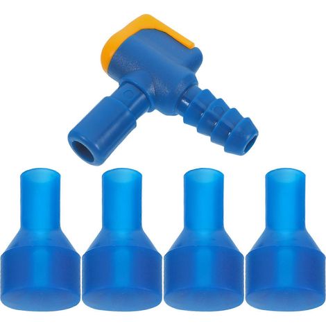 Clip pour poche à eau, embout buccal en silicone, joint étanche pour cyclisme, 1 jeu, idéal pour les sports de plein air comme la course à pied, la randonnée et le camping. (1/5)