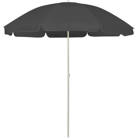 Ombrellone da Spiaggia Antracite 240 cm
