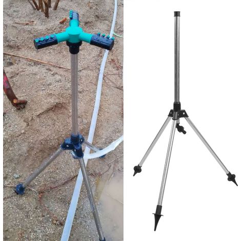 Soporte de trípode para aspersores de riego G1/2, soporte ajustable y estable para jardín, patio y césped, con rosca hembra de 1/2 pulgada, fabricado en material robusto. (1/5)