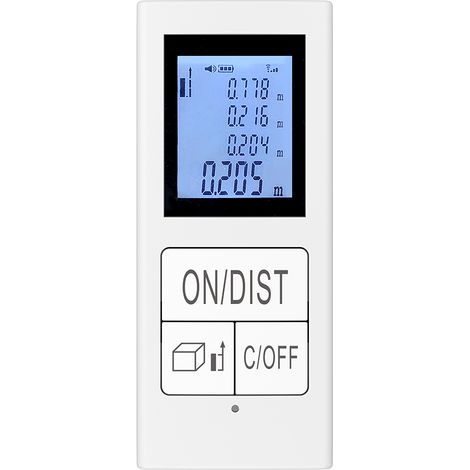 Télémètre laser rechargeable de 30 m (98 pi), format de poche, stylo télémètre portable, portée de 0,03 à 30 m, dimensions compactes.