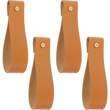 muraux SECFOU en similicuir lot de 4 avec boucles en cuir (1/5)