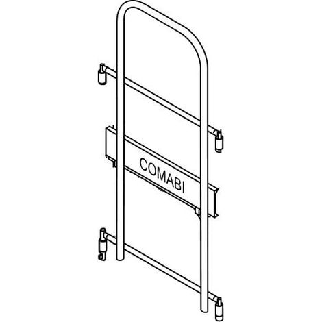 TUBESCA-COMABI - Garde-corps FUSIO080 - monobloc sécurité avec plinthe - pour échafaudage R200/M368 - 0.80 m