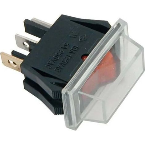Interruttore euromarine rocker switch impermeabile LED 15A 12V