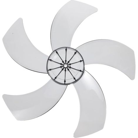 Pales de rechange en plastique avec cache-écrou universel 40 6 cm (16 pouces) 5 feuilles Ventilateur sur pied Ventilateur de table Pièces de ventilateur Accessoires (1/5)