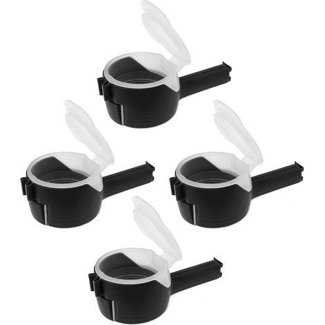 Fermetures pour sachets de goûter (4 pièces) avec bec verseur (1/5)